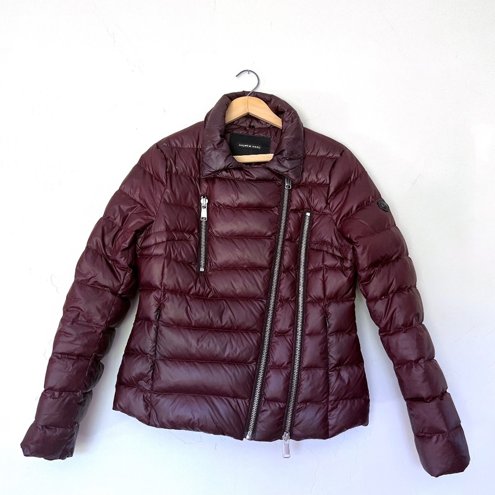 Andrew Marc Moto Style Puffer Jacket
